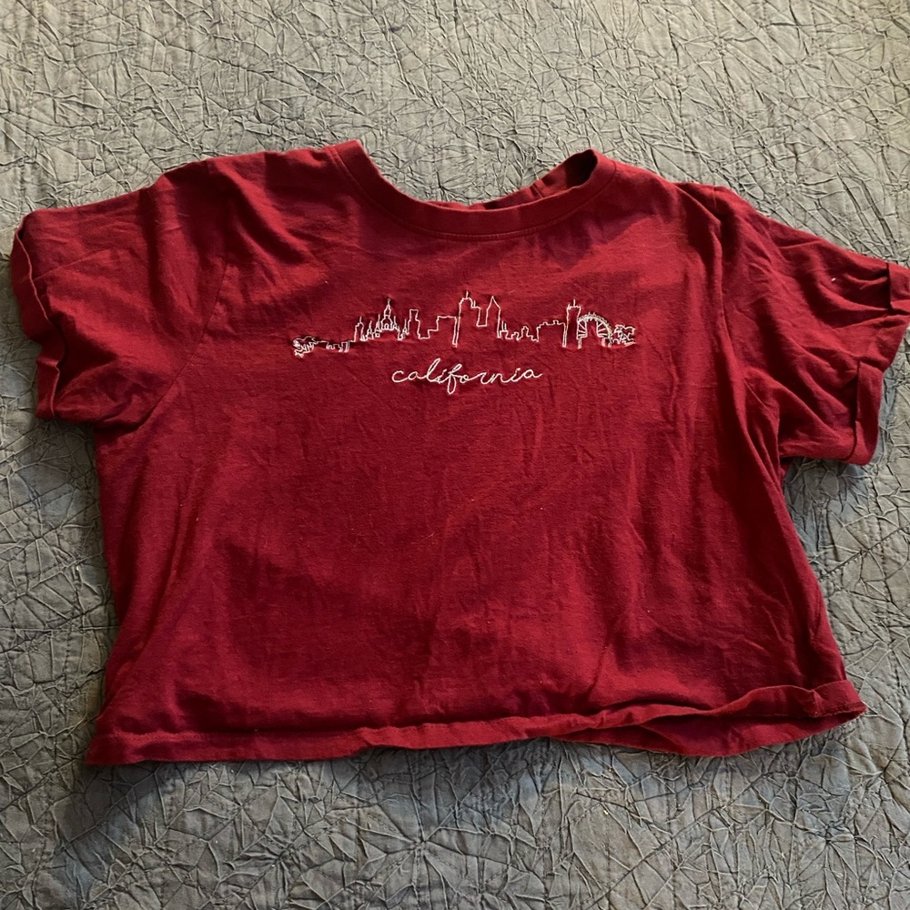 Red California City T-shirt